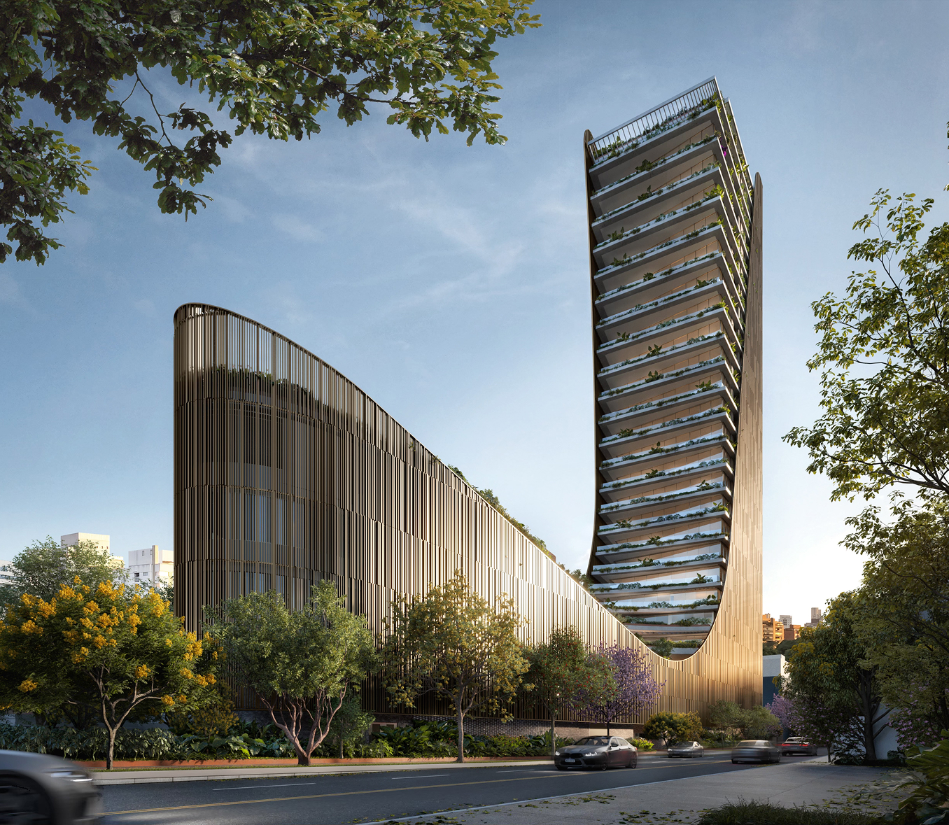 Art 280 Boulevard: o edifício-escultura que redefine o luxo na Faria Lima