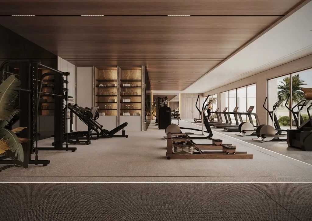 Academia fitness do NAEEM, empreendimento residencial em Pinheiros, São Paulo